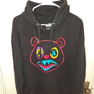 BAWS Black Graphic Pullover Sweatshirt Hoodie - Men's Size X-Large